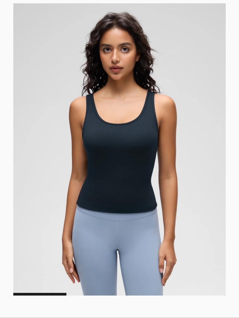 CRZ YOGA Navy Crop Tank Top Sz S NWT
